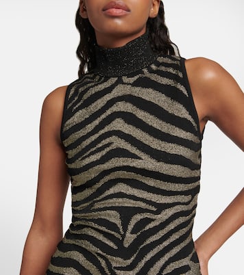 Zebra-print minidress | Balmain