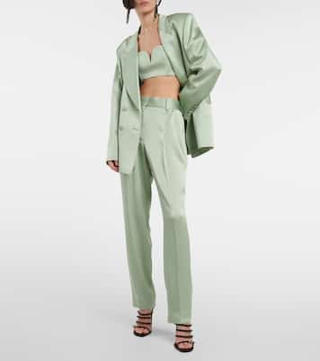 Sujetador bandeau Clyde de satén | Blazé Milano