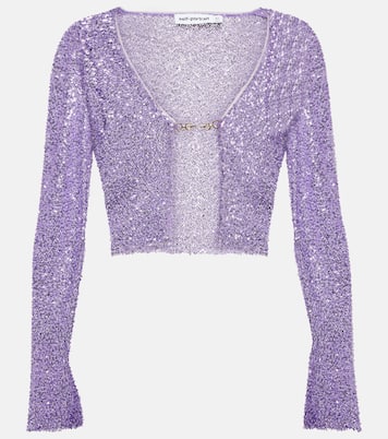Sequined cropped cardigan | Self-Portrait