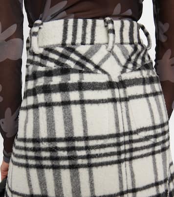 Checked wool-blend miniskirt | JW Anderson