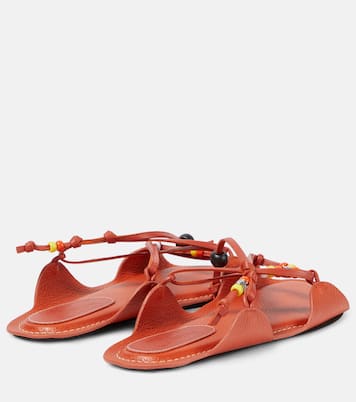 X No Vacancy Inn beaded leather sandals | Marni