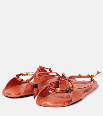 X No Vacancy Inn beaded leather sandals | Marni