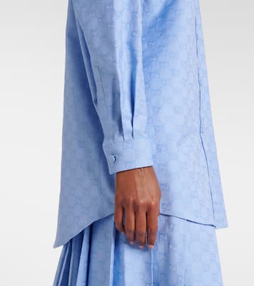 Camicia oversize in cotone | Gucci