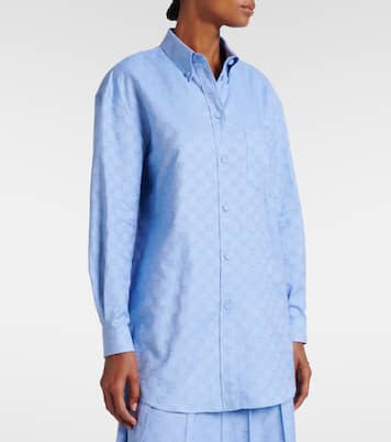 Camicia oversize in cotone | Gucci
