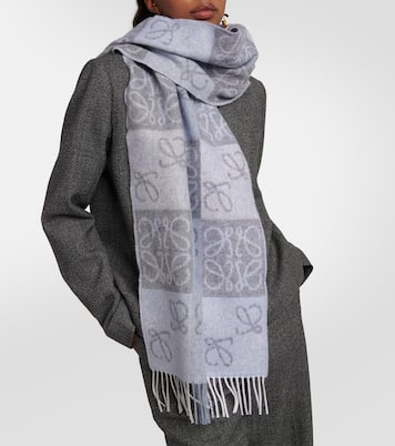Anagram wool and cashmere scarf | Loewe