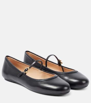 Ballerinas Carla aus Leder | Gianvito Rossi