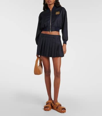 Sandali in pelle con logo | Miu Miu