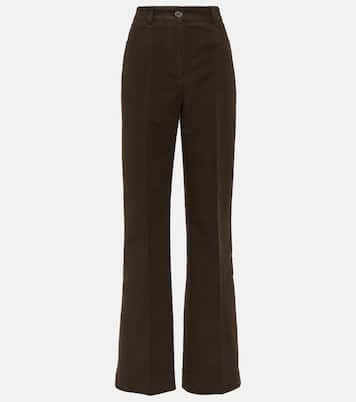 Pantaloni in velluto a vita alta | Toteme