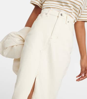 Breves denim midi skirt | Veronica Beard