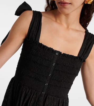 Vestido midi Triny de algodón | Poupette St Barth