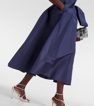 Robe midi en soie | Carolina Herrera