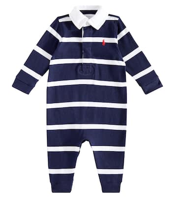 Baby Rugby striped cotton onesie | Polo Ralph Lauren Kids