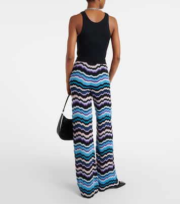 Zig Zag high-rise flared pants | Missoni