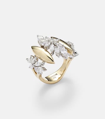 Bague Golden Strava en or, or blanc 18 ct et diamants | Yeprem