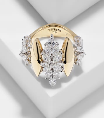 Bague Golden Strava en or, or blanc 18 ct et diamants | Yeprem