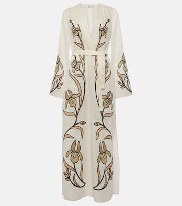 Caftán de lino estampado | Tory Burch