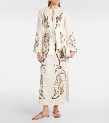 Caftán de lino estampado | Tory Burch