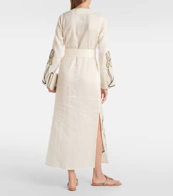 Caftán de lino estampado | Tory Burch