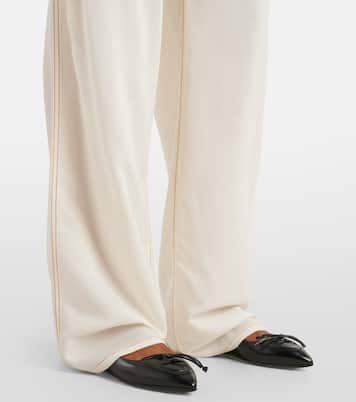 Weite High-Rise-Hose aus einem Wollgemisch | Alaïa