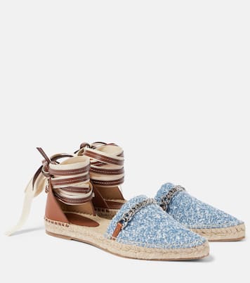 Alpargatas Gaia de bouclé de denim | Stella McCartney