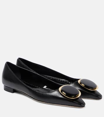 Ballerine Chiaran in pelle | Manolo Blahnik