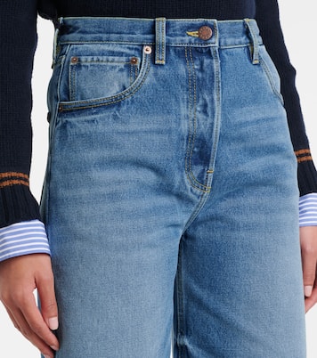 Jeans capri de tiro alto | Prada