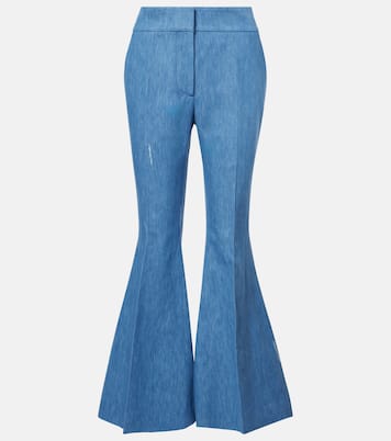 Pantaloni flared Marsh in cotone e lino | Gabriela Hearst