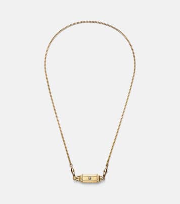 Coco 18kt gold locket necklace with diamonds | Marie Lichtenberg