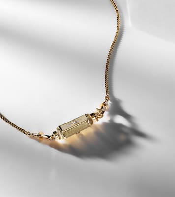 Coco 18kt gold locket necklace with diamonds | Marie Lichtenberg