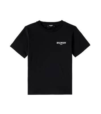 T-shirt en coton à logo | Balmain Kids