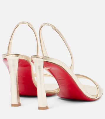 Sandales O Condora 85 en cuir métallisé | Christian Louboutin