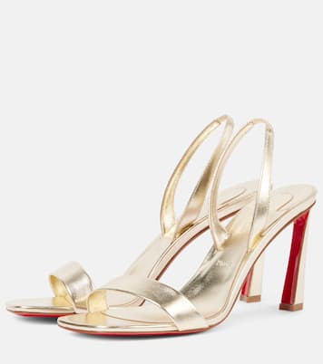 Sandales O Condora 85 en cuir métallisé | Christian Louboutin