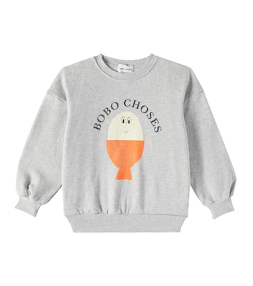 Sweatshirt Morning Egg aus Baumwoll-Jersey | Bobo Choses