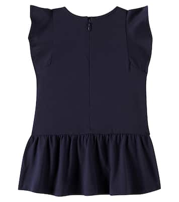 Bebé - vestido de algodón con logo | Chloé Kids
