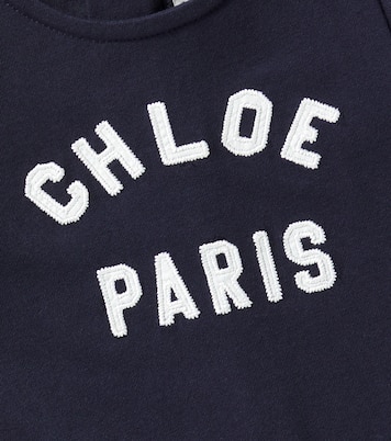 Bebé - vestido de algodón con logo | Chloé Kids