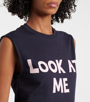 Top in jersey di cotone con stampa | JW Anderson