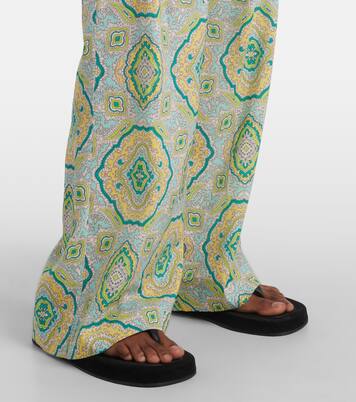 Pantaloni a gamba larga con stampa | Heidi Klein