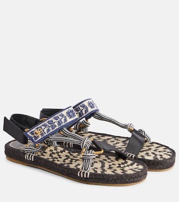 Lake Powell crochet-trimmed sandals | Valentino Garavani