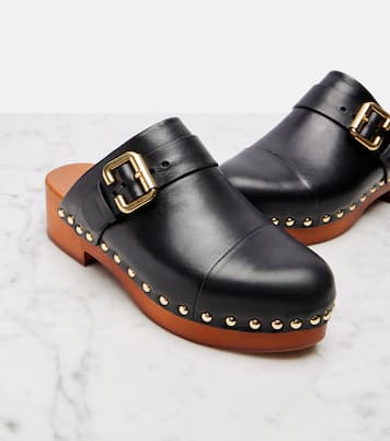 Mules Jeannette en cuir à ornements | Chloé