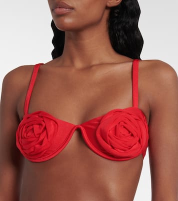 Floral-appliqué bikini | Adriana Degreas