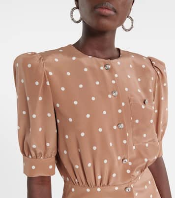 Robe en soie à pois | Alessandra Rich