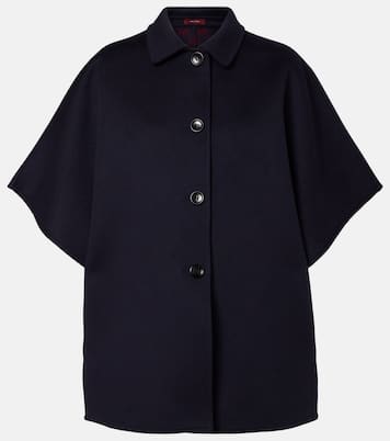 Capa de botonadura simple de lana | Gucci
