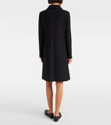 Double G double-breasted wool coat | Gucci