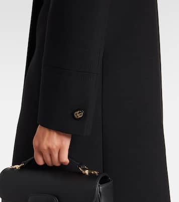 Double G double-breasted wool coat | Gucci