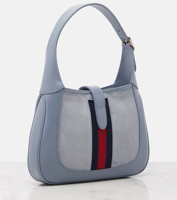 Jackie 1961 Medium suede and leather tote bag | Gucci