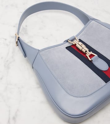 Jackie 1961 Medium suede and leather tote bag | Gucci