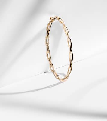 Bracciale Stax Chain Link in oro 18kt con diamanti | David Yurman