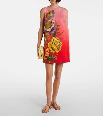 Inez ombré linen-blend minidress | Alémais