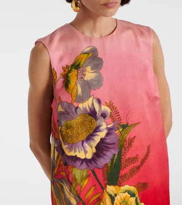 Inez ombré linen-blend minidress | Alémais