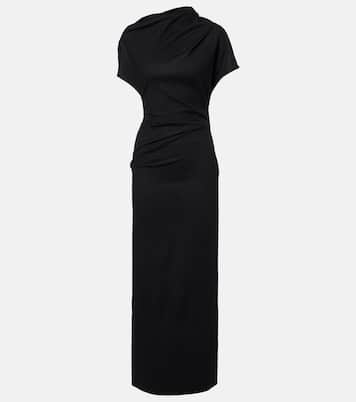 Draped wool maxi dress | Entire Studios